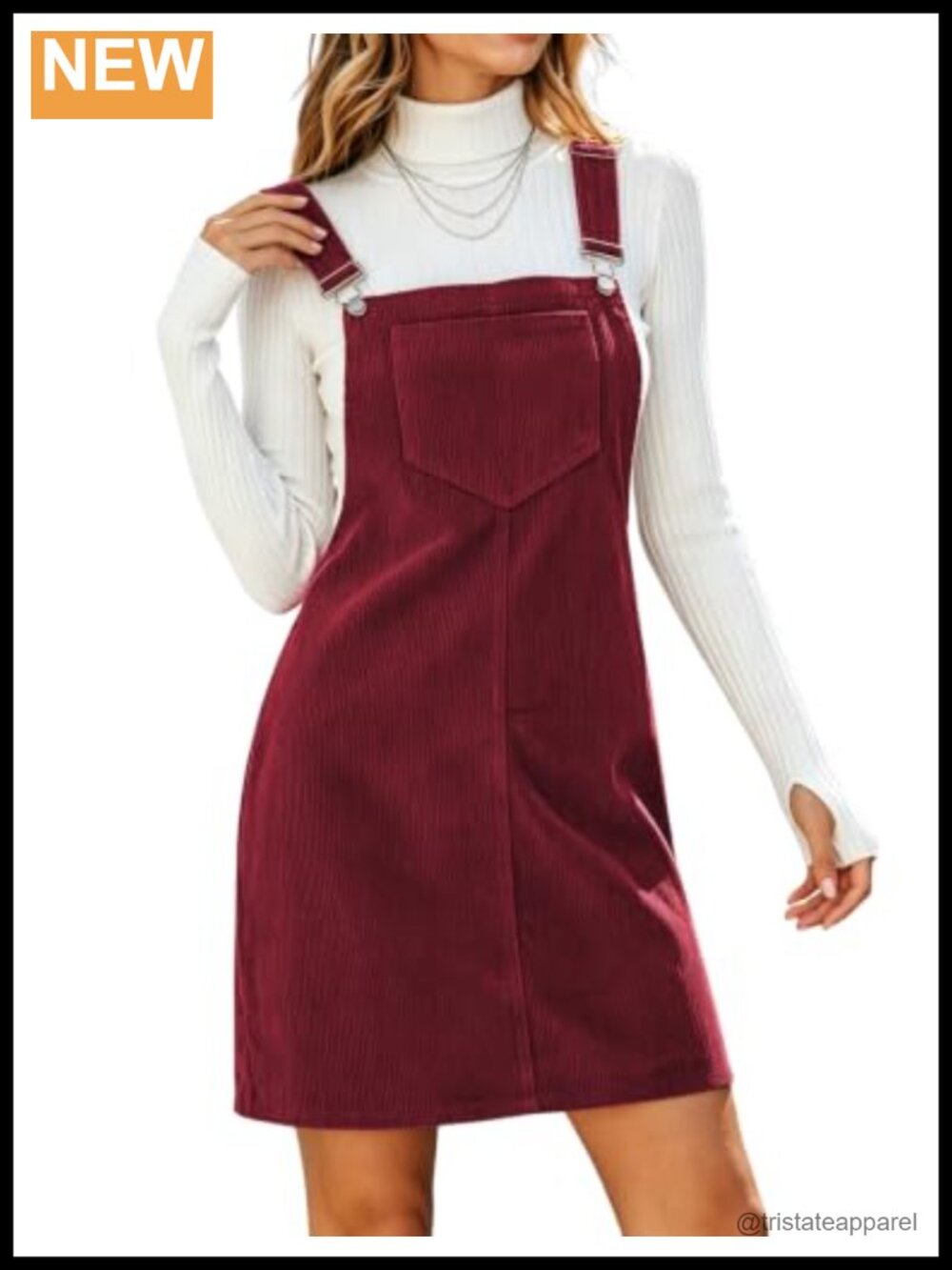 Corduroy Overall Bib Pinafore Jumpsuit